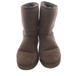 UGG australia ムートンブーツ ショート ロゴ 27cm 茶色 ブラウン F23114E /SR