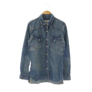 デニムシャツ M インディゴブルー /DO OS