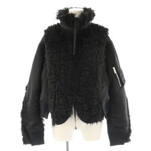 24AW 24-07604 Faux Fur x Nylon Blouson