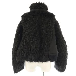 sacai 24AW 24-07604 Faux Fur x Nylon Blouson