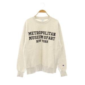 リバースウィーブ メトロポリタン美術館トレーナー S ライトグレー