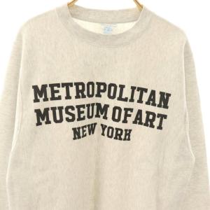 Champion リバースウィーブ メトロポリタン美術館トレーナー S ライトグレー