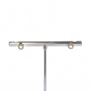 agete ピアス K18 0.03ct イエローゴールド