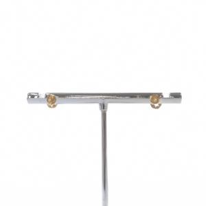 agete ピアス K18 0.03ct イエローゴールド