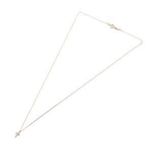 agete クロス ネックレス K18YG 0.0.3ct