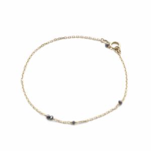 オニキス K10 ブレスレット イエローゴールド /SR