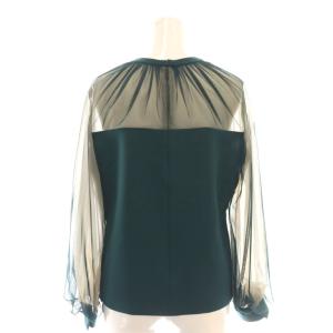 EPOCA ダブルクロス ブラウス スカート セットアップ 上下 40 38 緑 グリーン /AT OS