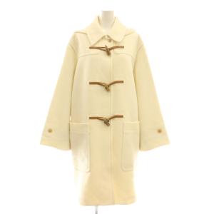 コクーンショートダッフルコート ロング 38 白 ホワイト /AT OS