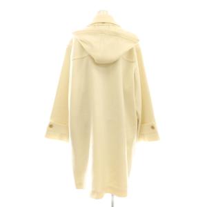 IENA コクーンショートダッフルコート ロング 38 白 ホワイト /AT OS