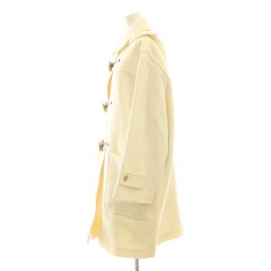 IENA コクーンショートダッフルコート ロング 38 白 ホワイト /AT OS