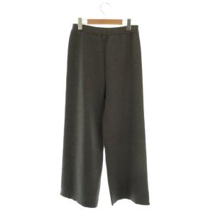 L'Appartement Knit Straight Pants ワイドパンツ イージー 38 グレー /AT OS