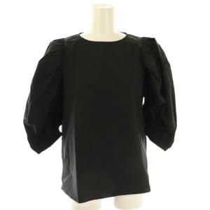 balloon sleeve ブラウス バルーンスリーブ ブラック /ES OS