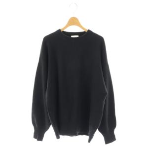 コットン カシミヤ混 プルオーバーニット セーター オーバーサイズ 2 ブラック /ES OS SH