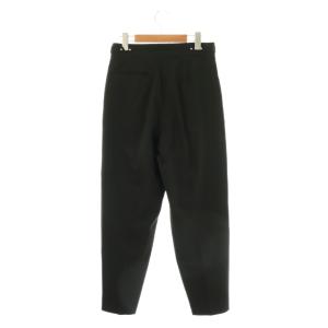 HYKE タックパンツ スラックス テーパードパンツ 2 ブラック /DF OS SH