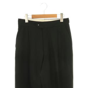 HYKE タックパンツ スラックス テーパードパンツ 2 ブラック /DF OS SH