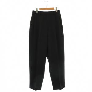 オーラリー LIGHT WOOL MAX GABARDINE SLACK パンツ スラックス 1 紺 ネイビー