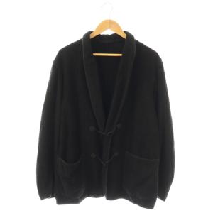 シルクパイルスモーキングジャケット 薄手 3 ブラック V01-01009