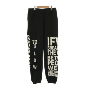 Typographic Graffiti Divided Sweat Trousersスウェットパンツ