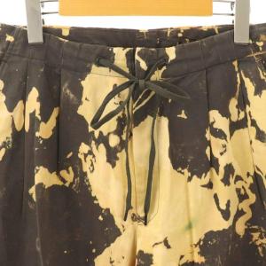 08sircus kagozome easy pant パンツ テーパード 総柄 5 ベージュ /HK OS SH