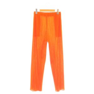 PLEATS PLEASE ISSEY MIYAKE プリーツパンツ イージー 4 オレンジ /CX OS SH