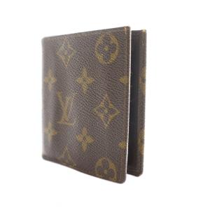 LOUIS VUITTON モノグラム ポルトビエ 6カルトクレディ 二つ折り財布 茶 ブラウン /SS OS