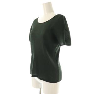 PLEATS PLEASE ISSEY MIYAKE 半袖カットソー 3 ダークグリーン 濃緑 プリーツ /CX OS
