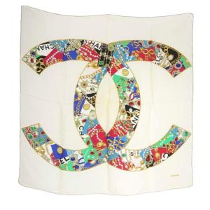 ジュエリーココマーク スカーフ アイボリー /SR OH