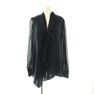 シフォンボウタイブラウス 40 ネイビー /DO OS