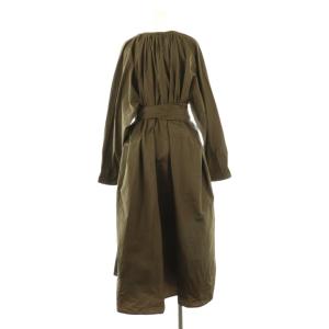 Max Mara 白タグ 長袖 ワンピース ロング 40 カーキ /DF OS