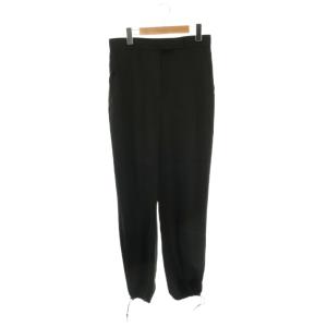 24年製 白タグ サテン ドロストパンツ 42 ブラック /DF OS