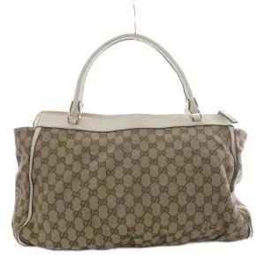 GUCCI ハンドバッグ GGキャンバス ベージュ 190248