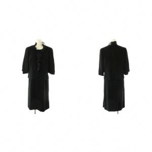 jun ashida ブラックファーマル ジャケット ワンピース 3点セット 9 ブラック /HK OS