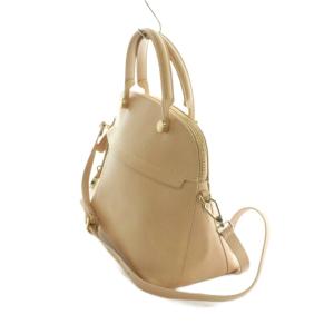 FURLA パイパー 2WAY ハンドバッグ ショルダーバッグ レザー ピンクベージュ /MI OS