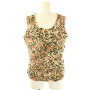 シワ加工花柄ノースリーブカットソー 40 マルチカラー /DO OS