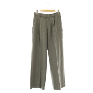 24AW PE SHARK 1タックストレートパンツ スラックス 40 グレー /AT OS