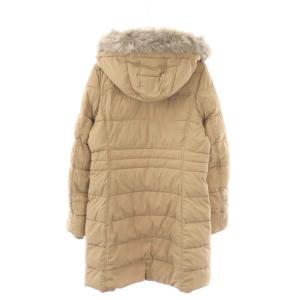 TOMMY HILFIGER ダウンコート ジップアップ ロング L ベージュ /HK OS