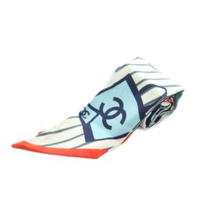 23C モナコモデル リボンスカーフ シルク マルチカラー