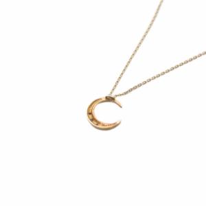 STAR JEWELRY STARJEWELRY ムーン ネックレス K10 0.01ct ゴールド /SR