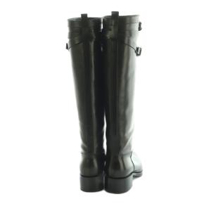 SARTORE チューブライディングブーツ ロングブーツ ラウンドトゥ EU37.5 23.5-24.0cm 黒 /MI