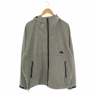 Compact Jacket チェック ジャケット マウンテンパーカー XL 黒 ブラック 白 ホワイト