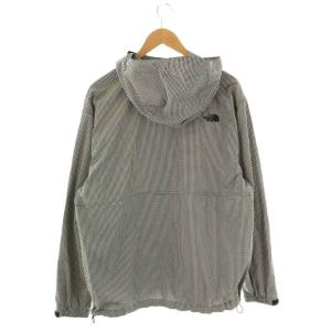 THE NORTH FACE Compact Jacket チェック ジャケット マウンテンパーカー XL 黒 ブラック 白 ホワイト