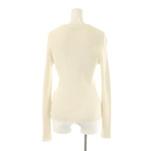 Framework 24SS ホールガーメントリブニット セーター プルオーバー F ホワイト /CX OS