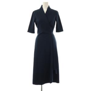 カシュクールワンピース S ネイビー /DO OS