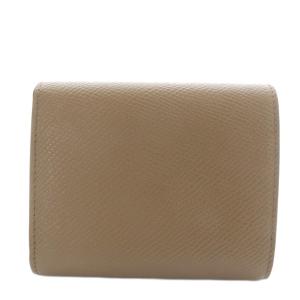 CELINE レザー スモール トリフォールドウォレット グレージュ