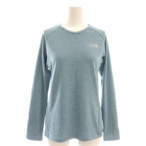 ロングスリーブGTDメランジクルー トップ カットソー 長袖 M 青 ブルー /AT OS