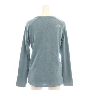 THE NORTH FACE ロングスリーブGTDメランジクルー トップ カットソー 長袖 M 青 ブルー /AT OS