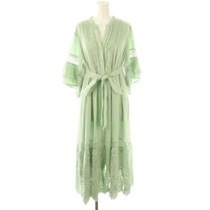 グレースクラス スカラレースマキシワンピース ロング 36 ミント /DF OS SH