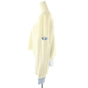 Diagram GRACE CONTINENTAL レイヤードシャツニットトップ プルオーバー ストライプ 36 ホワイト ブルー /DF OS