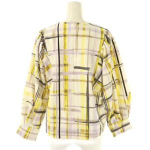 Diagram GRACE CONTINENTAL チェックギャザート ブラウス トップス 36 マルチカラー チェック柄 /DF OS