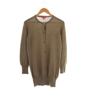 ウール カーディガン ニット 長袖 M グレー /AT OS